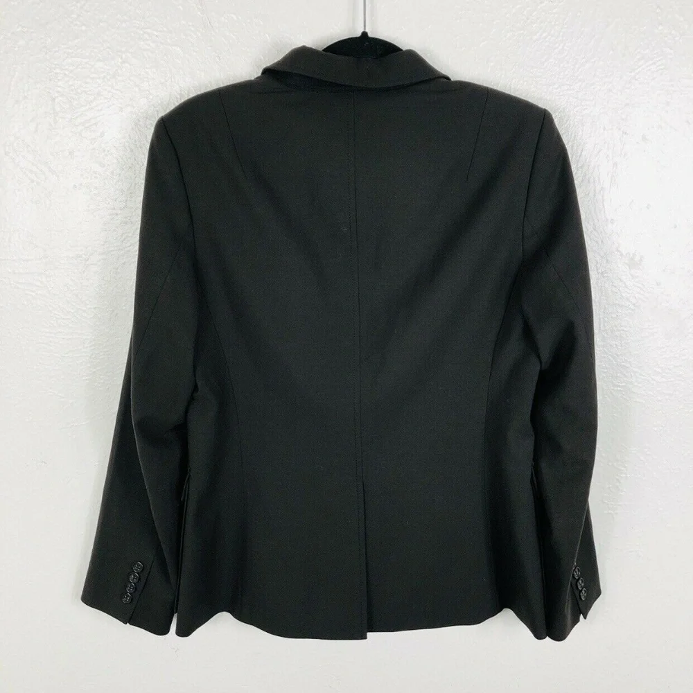 J Crew Blazer Brown 1 Button Lined Work Career